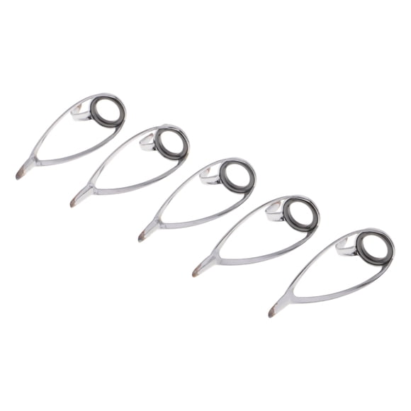 5 unids ca?a de pescar Reparación de edificios SIC Ring Spinning Casting Guías Tama?o 16