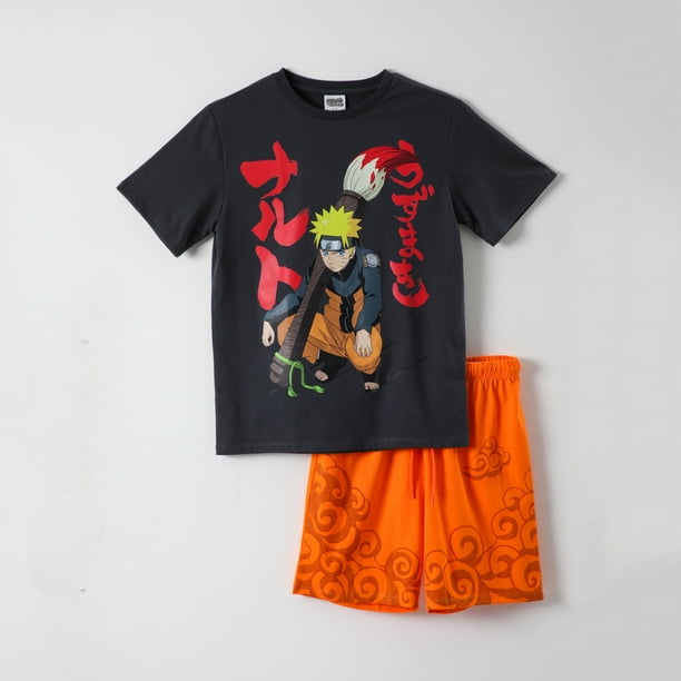 Pijama Corto Niño Uzumaki Gris Naruto Lider