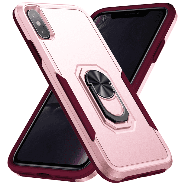 Fashion Heavy Duty Protective Cover Durable Shockproof Case With Ring For IPhone XR / IPhone XS MAX / IPhone X / XS
