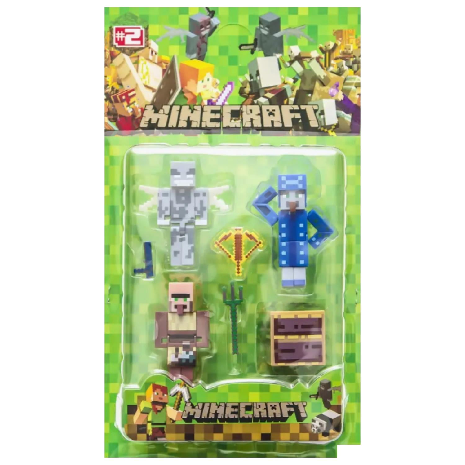 Genérico - Juguete Figuras Set Minecraft Cube 4 4 Piezas Accesorios
