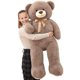 thumbnail image 1 of Peluche con forma de oso de peluche Tezituor, tamaño grande, 132 cm, color marrón, 1 of 9