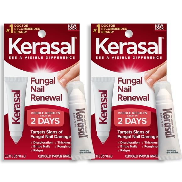 Tratamiento para hongos en uñas Kerasal Extra Strength, paquete doble de 10 ml