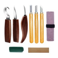 Bothyi - Juego De Herramientas Para Tallar Madera, Herramienta Manual Para Carpintería, Cortador De Detalles, Bricolaje, Adultos, Juego De 9 Piezas