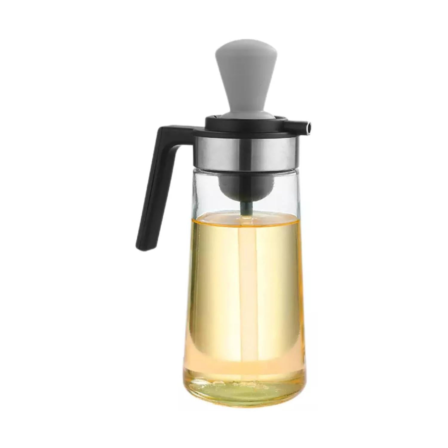 Total E-commerce - Aceitero De Vidrio 550ml Antigoteo Con Brocha De Silicona