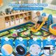 thumbnail image 2 of Alfombra de juego Cavorel Kids 122x183 cm Calle de la ciudad, 2 of 7