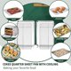 thumbnail image 5 of Juego de bandejas para hornear con rejilla de refrigeración CEKEE de acero inoxidable, 5 of 7