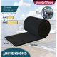 thumbnail image 4 of Alfombra para Trailer de Bote SturdyShape 23 cm x 30 m Negra, 4 of 5