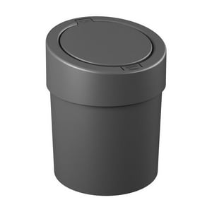 Coza - Basurero Con Tapa A Presión 5 L Gris Grafito Gris