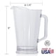 thumbnail image 4 of Pitcher US Acrylic Bistro Clear, 1,9 L, juego de 2 reutilizables sin BPA, 4 of 8