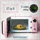 thumbnail image 2 of Horno microondas Nostalgia Retro 0.7 Cu Ft 700 W rosa, 2 of 3