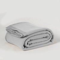 Frazada Polar Borde Satin Linea Hotel 2 P Gris Cl
