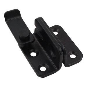 Bothyi - Pestillo Abatible Para Puerta, Pestillo De Seguridad Para Puerta, Cierre Para Ventana De Garaje, Granero, Negro, S, Abierto A La Izquierda