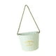 thumbnail image 3 of Maceta Colgante Semicircular Con Cuerda Para Balcones, Patios, Color Blanco, 3 of 3