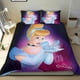 thumbnail image 1 of Cenicienta, la Princesa Conjunto de sábanas temático, trío de piezas, cómodo y amigable con la piel, diseño único, regalo de decoración para el hogar para familiares, amigos y fans,173cm *218cm, 1 of 6