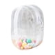 thumbnail image 1 of Mini Estuche De Almacenamiento De Figuras, Bolsa Pequeña De PVC A Prueba De Polvo Para Muñecas, Llavero Blanco Con Bola, 1 of 2