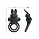 thumbnail image 2 of Anillo Conejito Vibrador Doble Negro, 2 of 4