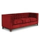 thumbnail image 2 of Sofa Roma 3 C Tela Velvet Burdeo, 2 of 6