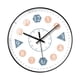 thumbnail image 2 of Reloj De Pared Silencioso Relojes Decorativos De 8 Pulgadas Para Paredes Para Dormitorio Oficina En Casa Borde Negro B, 2 of 3
