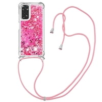 Funda Foxdock Para Xiaomi Redmi Note 11/11S 4G Con Cuerda Ajustable, Brillo Líquido, Protección Antigolpes Y Lente – Ideal Para Regalo