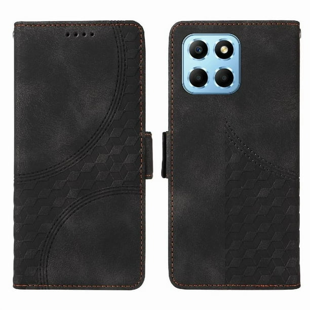 Carcasa FOXDOCK Honor X8 5G de cuero PU, diseño acolchado clásico, protección contra caídas y rayones
