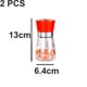 thumbnail image 2 of Molinillo de sal y pimienta, molinillo de sal y pimienta de acero inoxidable rellenable de vidrio, 2 of 5