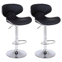 Novahus - Pack De 2 Pisos De Bar Loft Con Respaldo Y Reposapiés Negro