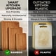 thumbnail image 2 of Set de 3 tablas de cortar de bambú con soporte Woodenhouse, 2 of 7