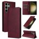 thumbnail image 1 of Funda Cartera para Samsung Galaxy S23 Ultra con Ranuras Tarjetas y Soporte - Protección Completa Rojo, 1 of 5