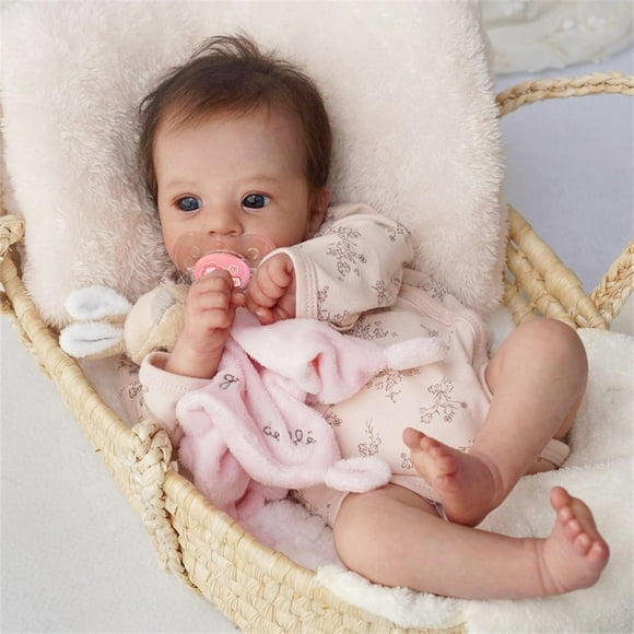 Muñeca Bebé Renacida GYCV Realista 48 cm con Juego de Juguetes para Alimentar