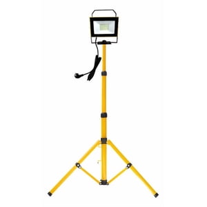 Teimporta - Proyector Led Con Trípode 1X50W Ip65 Luz Fría Certificado Amarillo Blanco Frío