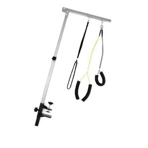 Ioensy - Mesa De Aseo Para Perros Con Brazo, Herramienta Para Mascotas, Suministros Para Perros Pequeños Y Medianos, Corte De Pelo Plateado