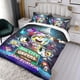 thumbnail image 3 of Grandes Verdes de la Ciudad Conjunto de sábanas temático, trío de piezas, cómodo y amigable con la piel, diseño único, regalo de decoración para el hogar para familiares, amigos y fans, 90 cm * 190 cm, 3 of 6