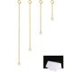 thumbnail image 1 of Extensores de Collar VANBARIS Baño de Oro 14K sobre Plata de Ley 925 - Pack de 4, 1 of 8
