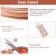 thumbnail image 3 of Uxcell Alambre de Cobre Suave (Calibre 10, 11.5 pies), 99.9% Cobre Puro Desnudo para Manualidades, 3 of 7