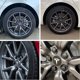 thumbnail image 3 of Tapón de cubo XINFOOB para Tesla Model 3, Y, S y X, plateado mate, juego de 4 piezas, 3 of 6