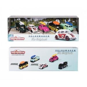 Set 5 Autos Clásicos Volkswagen Originals Majorette Multicolor