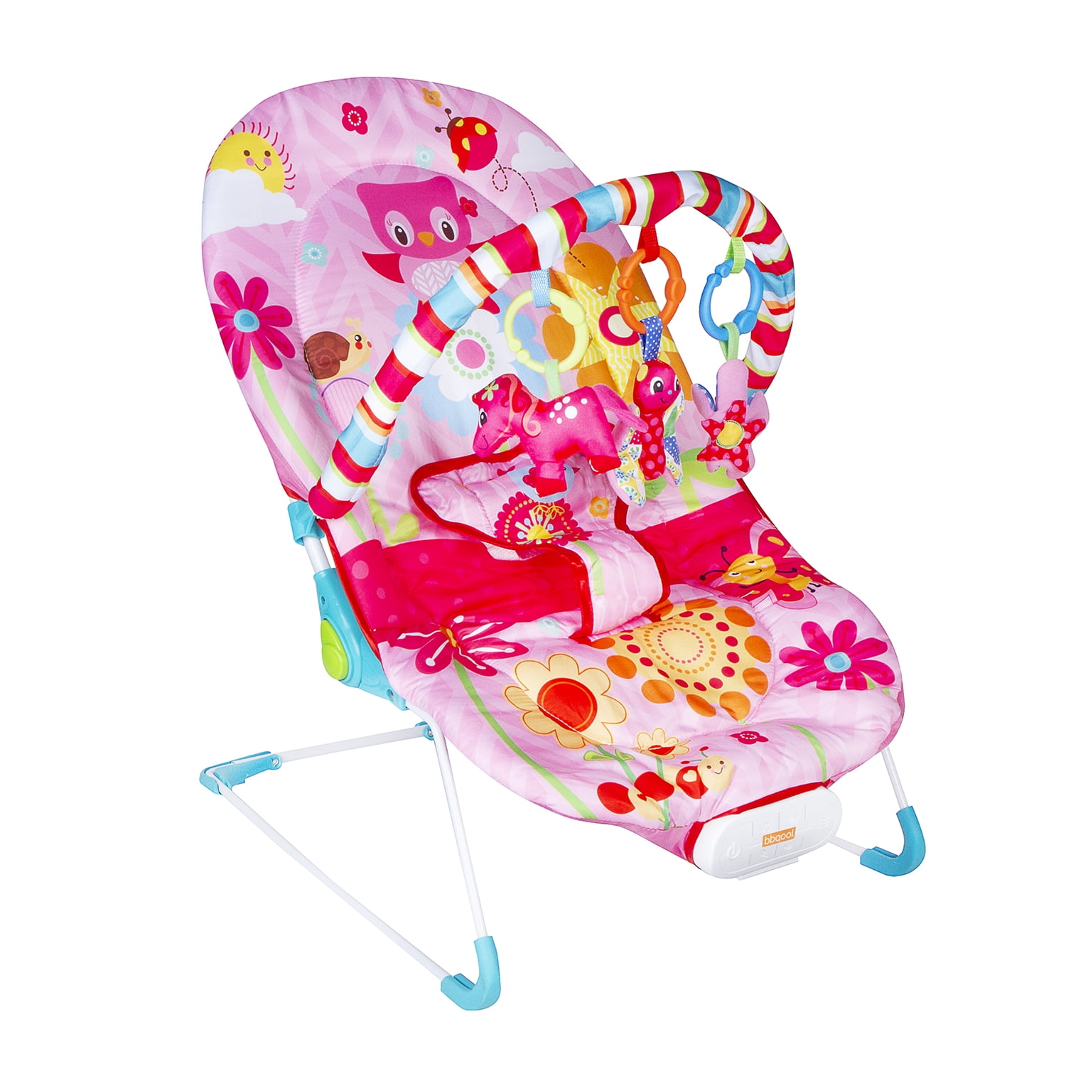 Bbqool - Silla Nido Bouncer Owl Pink