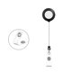 thumbnail image 3 of Cable retráctil Badge Reels Staples de 76 cm, negro, 50 unidades, 3 of 3