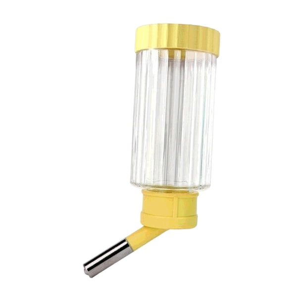 Botella De Agua De Hámster Botella De Agua De Conejito Para Pájaros Pequeños Pájaros Medianos Amarillo Claro