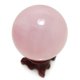 thumbnail image 2 of Escultura Esfera de Cristal de Cuarzo Rosa Polar Jade 5 cm, 2 of 5