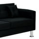 thumbnail image 4 of Sofa New Retro 3c Felpa 12 Negro, 4 of 6