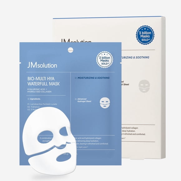 Mascarilla facial JMsolution Bio Multi Ácido Hialurónico, 4 hojas