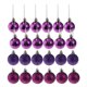 thumbnail image 4 of 24pcs 6cm bolas de navidad adornos de árbol de navidad colgando decoraciones púrpura, 4 of 5