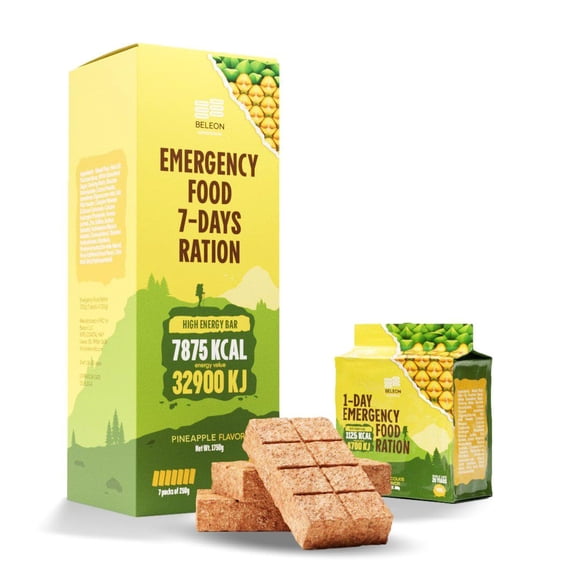 Barras de galletas de piña para 7 días de Emergency Food Supply MRE