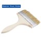 thumbnail image 4 of Uxcell 5.5 pulgadas de Cerdas Naturales Borde Plano con Mango de Madera Brocha de Pintura 2 Paquetes, 4 of 5