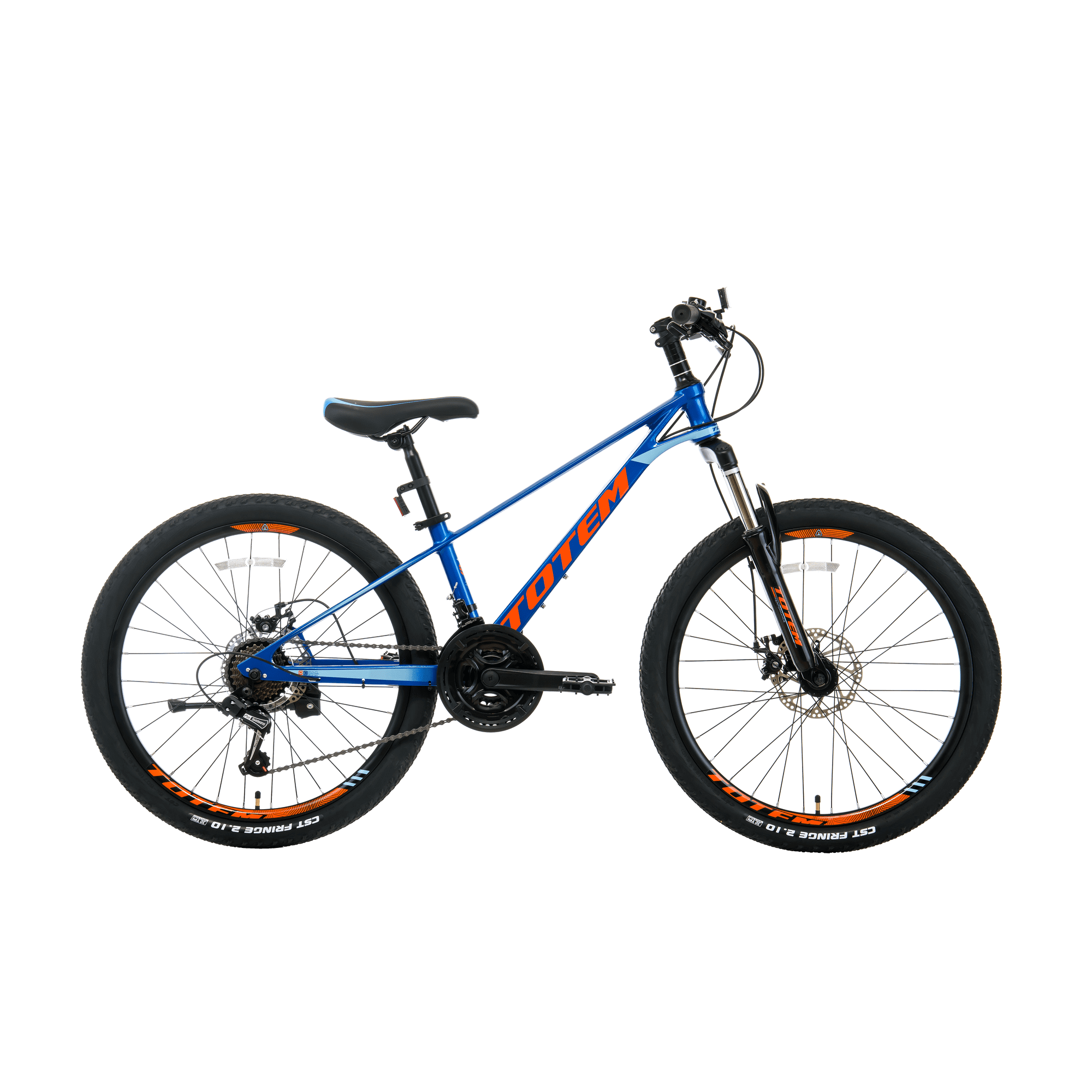 Bicicleta De Magnesio Totem Mtb Aro 24 Mod Martin Azul