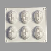 Genérico - Molde Silicona Conejitos Blanco