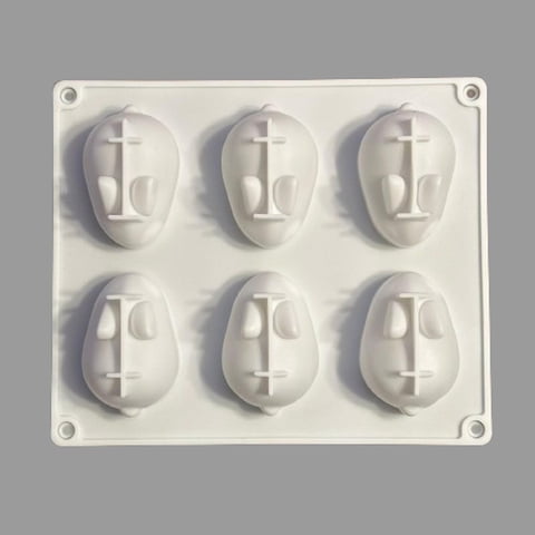 Genérico - Molde Silicona Conejitos Blanco