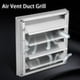 thumbnail image 2 of Cubierta de ventilación de aire externa de acero inoxidable Cubierta de ventilación de secadora de metal Tapa de ventilación con rejilla de escape exterior Campana de ventilación de pared exterior Cub, 2 of 5