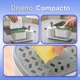 thumbnail image 3 of Porta Esponja y Dispensador x2 Jabon con Toallero para Paño Organizador Fregadero Figoimport, 3 of 3